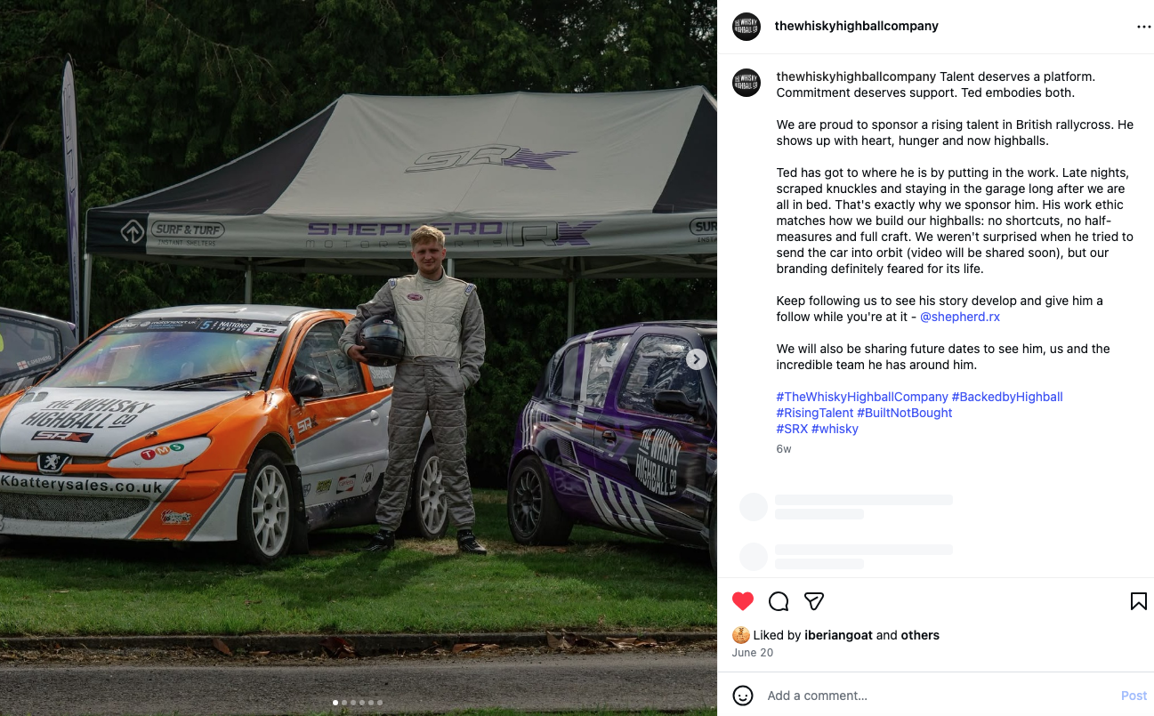 Ted Shepherd with both TWHC-branded rallycross cars in the paddock