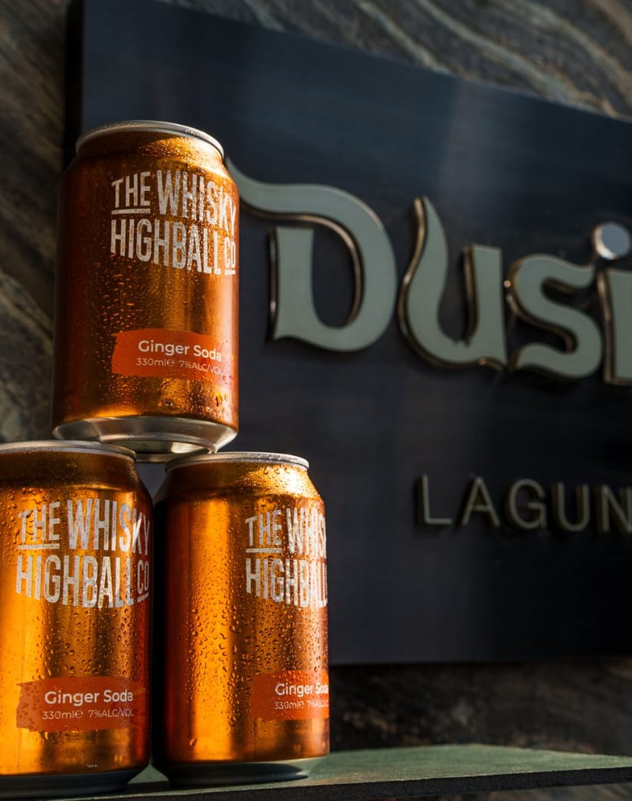 Whisky Highball cans at Dusit Thani Laguna, Singapore